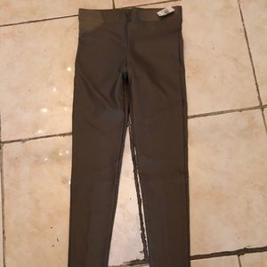 NWT Saks fifth avenue leatherette skinny pants low